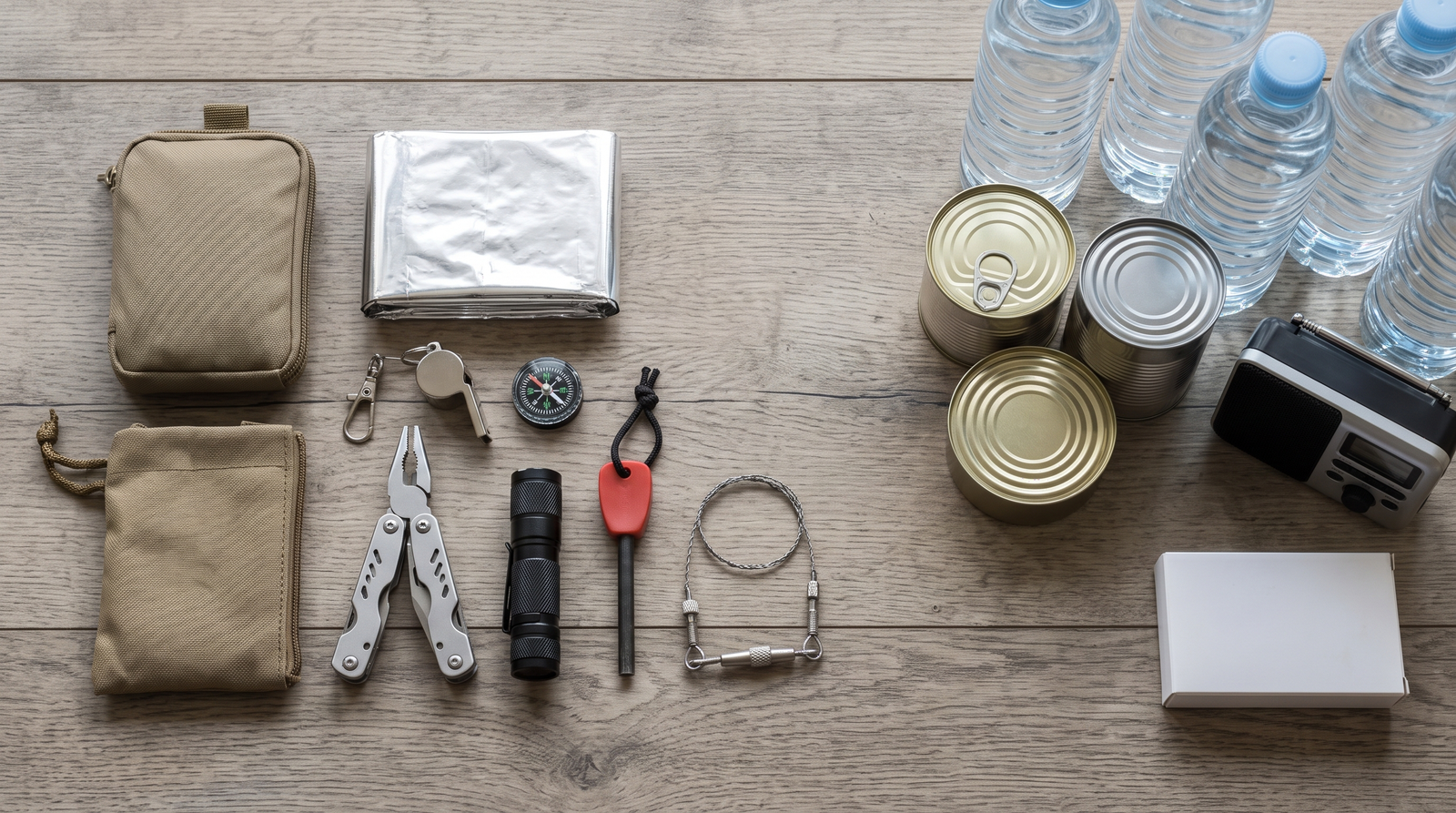 Kit de supervivencia: qué traen los de tienda y qué les falta